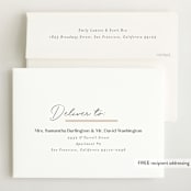 "Siblings" - Birth Announcements in Bamboo by Corinne Malesic - FREE Recipient Addressing