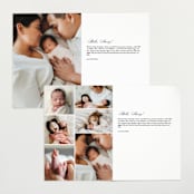 "Statement" - Birth Announcements in Marine by Sara Hicks Malone - Interior Options