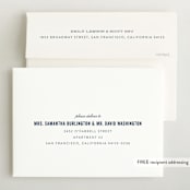 "Statement" - Birth Announcements in Marine by Sara Hicks Malone - FREE Recipient Addressing