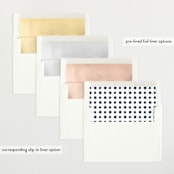 "Statement" - Birth Announcements in Marine by Sara Hicks Malone - Slip-In Envelope Liners