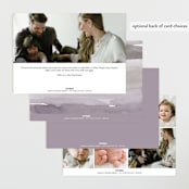 "Two Cute" - Birth Announcements in Silk by Creo Study - Back of Card Options