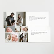 "Two Cute" - Birth Announcements in Silk by Creo Study - Interior Options
