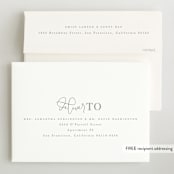 "Two Cute" - Birth Announcements in Silk by Creo Study - FREE Recipient Addressing
