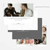 "Twinsies" - Birth Announcements in Slate by Hooray Creative - Back of Card Options