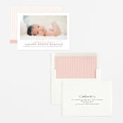 "Graceful Entrance" - Birth Announcements in Flamingo by Jessica Williams - Assembled
