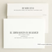 "Fancy for Two" - Birth Announcements in Frost by Jessica Williams - FREE Recipient Addressing