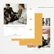 "Fun Hello" - Birth Announcements in Cloud by Jackie Crawford - Back of Card Options