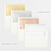 "Welcome with Joy" - Birth Announcements in Stone by Carolyn MacLaren - Envelope Liner Options