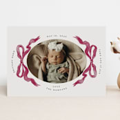 "Gibson" - Birth Announcements in Berry by Pati Cascino - Front