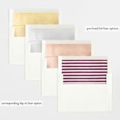 "Gibson" - Birth Announcements in Berry by Pati Cascino - Envelope Liner Options