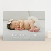 "Sweet Love" - Birth Announcements in Sugar by Juneau Designs - Front