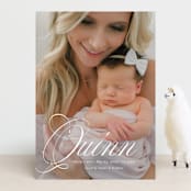 "elegant name" - Birth Announcements in Owlet by Jackie Crawford - Front