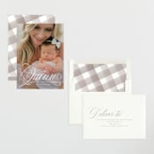 "elegant name" - Birth Announcements in Owlet by Jackie Crawford - Assembled