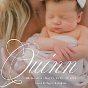 "elegant name" - Birth Announcements in Owlet by Jackie Crawford - Detail