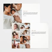 "Sutton" - Birth Announcements in Leather by Jessica Williams - Interior Options