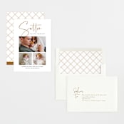 "Sutton" - Birth Announcements in Leather by Jessica Williams - Assembled