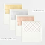 "Sutton" - Birth Announcements in Leather by Jessica Williams - Slip-In Envelope Liners