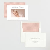 "Elegance" - Birth Announcements in Peony by Pixel and Hank - Assembled