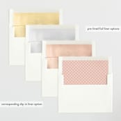 "Elegance" - Birth Announcements in Peony by Pixel and Hank - Envelope Liner Options