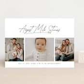 "Me times three" - Birth Announcements in Cloud by Lea Delaveris - Front