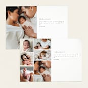 "Classically Stated" - Birth Announcements in Sugar by Sara Hicks Malone - Interior Options