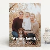 "We Are Family" - Birth Announcements in Cotton by Corinne Malesic - Front