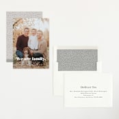 "We Are Family" - Birth Announcements in Cotton by Corinne Malesic - Assembled