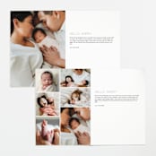 "simply ours" - Birth Announcements in Powder by Sara Hicks Malone - Interior Options