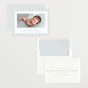 "Checked" - Birth Announcements in Sky by Lea Delaveris - Assembled