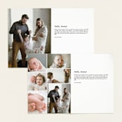 "Marlow" - Birth Announcements in Graphite by Megan Cash - Interior Options