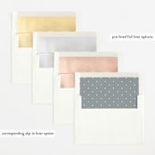 "Chic Introduction" - Birth Announcements in Storm by Olivia Raufman - Envelope Liner Options