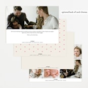 "present perfect" - Birth Announcements in Peony by Megan Davis - Back of Card Options