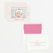 "present perfect" - Birth Announcements in Peony by Megan Davis - Assembled