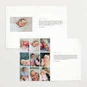 "Signature Babe" - Birth Announcements in Peach by Jessica Williams - Interior Options