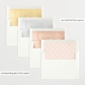 "Signature Babe" - Birth Announcements in Peach by Jessica Williams - Slip-In Envelope Liners