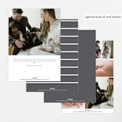 "Minimalist Stripes" - Birth Announcements in Cloud by Nicole Walsh - Back of Card Options
