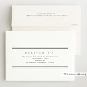 "Minimalist Stripes" - Birth Announcements in Cloud by Nicole Walsh - FREE Recipient Addressing