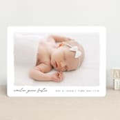 "Edgy" - Birth Announcements in Snow by Pixel and Hank - Front