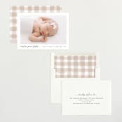 "Edgy" - Birth Announcements in Snow by Pixel and Hank - Assembled