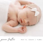 "Edgy" - Birth Announcements in Snow by Pixel and Hank - Detail