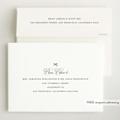 "Elegant Bow Holiday" - Birth Announcements in Charcoal by Chelsea Petaja - FREE Recipient Addressing