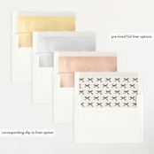 "Elegant Bow Holiday" - Birth Announcements in Charcoal by Chelsea Petaja - Envelope Liner Options