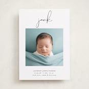 "Just Me" - Birth Announcements in Midnight by Lehan Veenker - Front