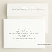 "Nickname" - Birth Announcements in Dove by Paula Pecevich - FREE Recipient Addressing