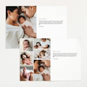 "Skyline" - Birth Announcements in Pearl by Sara Hicks Malone - Interior Options