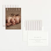 "Skyline" - Birth Announcements in Pearl by Sara Hicks Malone - Assembled