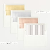 "Skyline" - Birth Announcements in Pearl by Sara Hicks Malone - Slip-In Envelope Liners