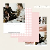 "Cotton Candy" - Birth Announcements in Blush by Lauren Chism - Back of Card