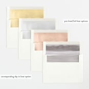 "Two Cute" - Birth Announcements in Silk by Creo Study - Slip-In Envelope Liners