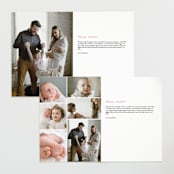 "Bow" - Birth Announcements in Poppy by Olivia Kanaley Inman - Interior Options